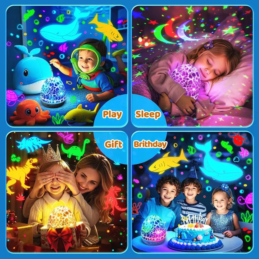 Sound Machine Baby Toy Night Light Projector Sensory Toys for Kids with Autism.