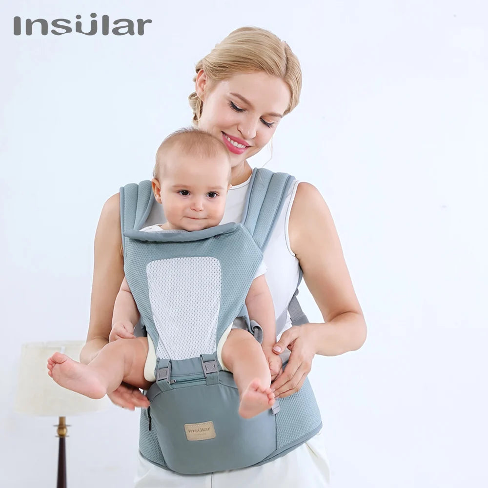 Baby Carrier Front Facing Hipseat Kangaroo Ergonomic Baby Sling Carriers for Newborn Toddler Kids Loading Bear