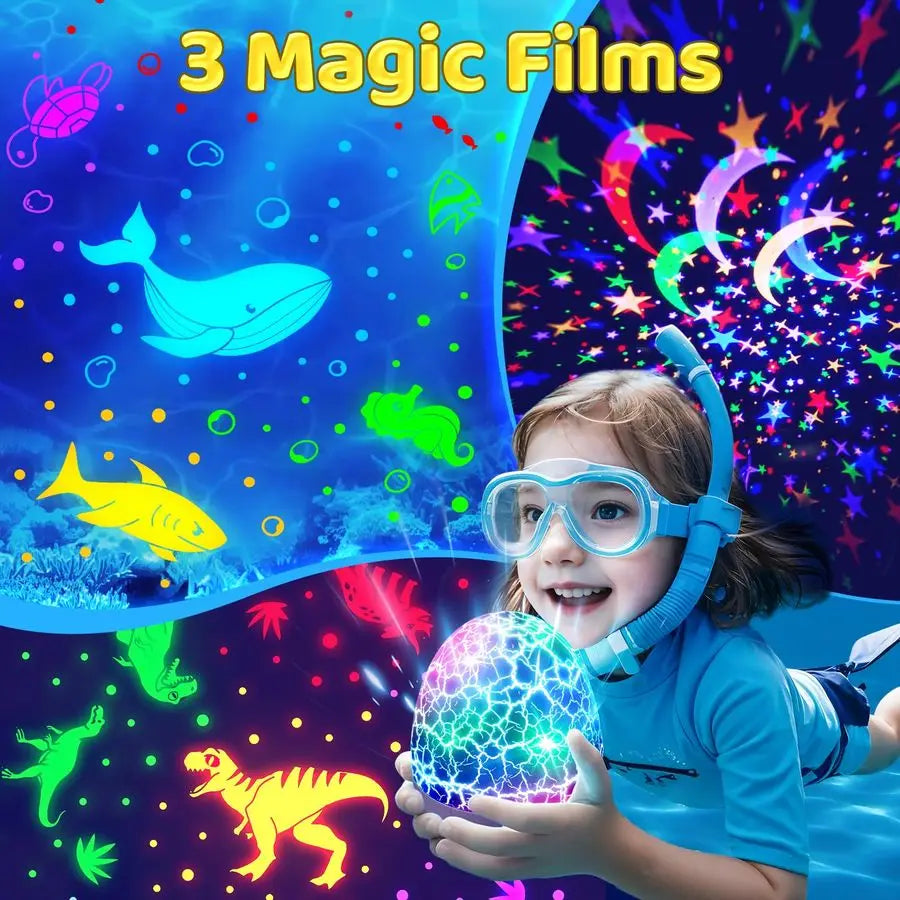 Sound Machine Baby Toy Night Light Projector Sensory Toys for Kids with Autism.