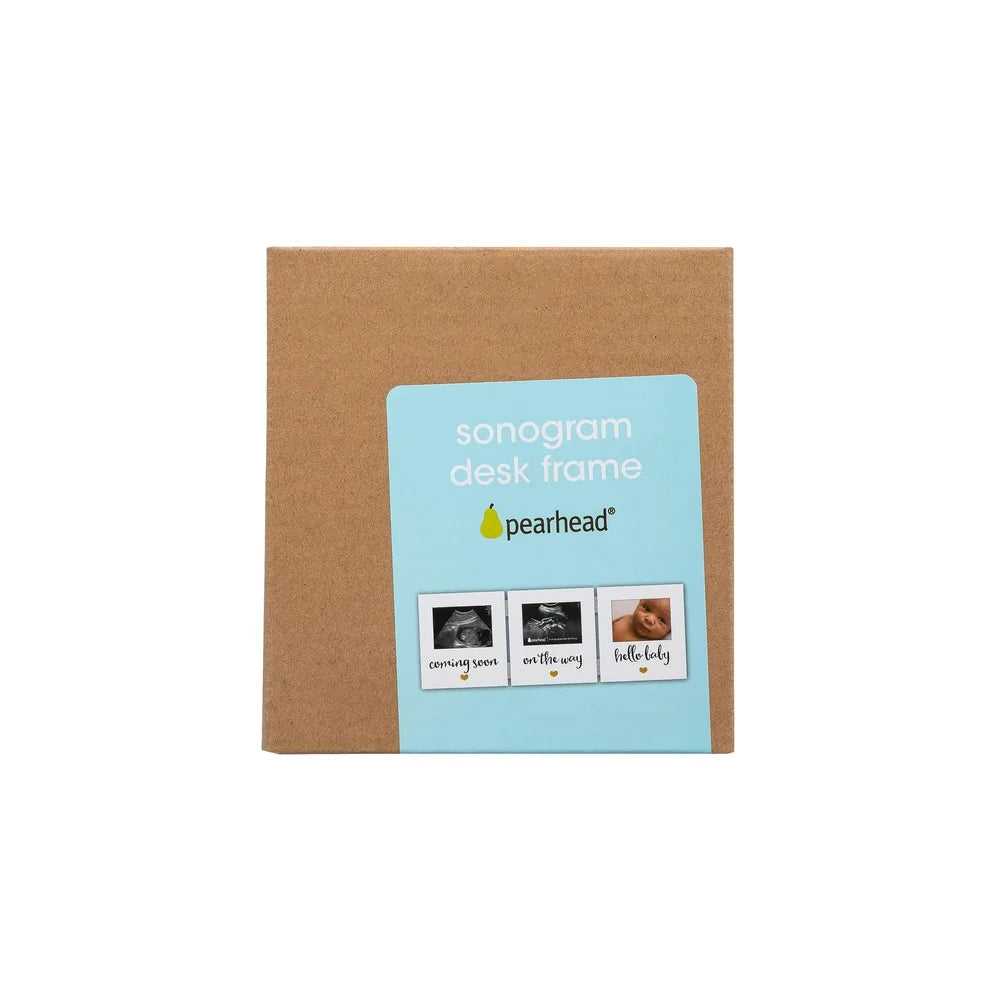 Triple Sonogram Keepsake Baby Picture Frame White Hinged Display Ultrasound Pregnancy Journey Ideal Gift Expecting Parents