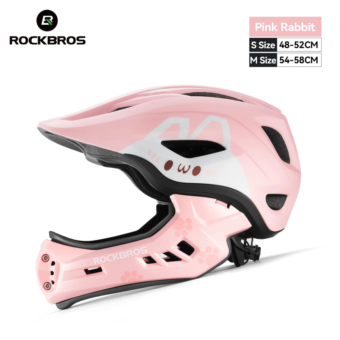 Child Cycling Helmet Impact Resistant Cross Helmet Detachable Full Face Helmet Safety Protection Bicycle Scooter Helmet