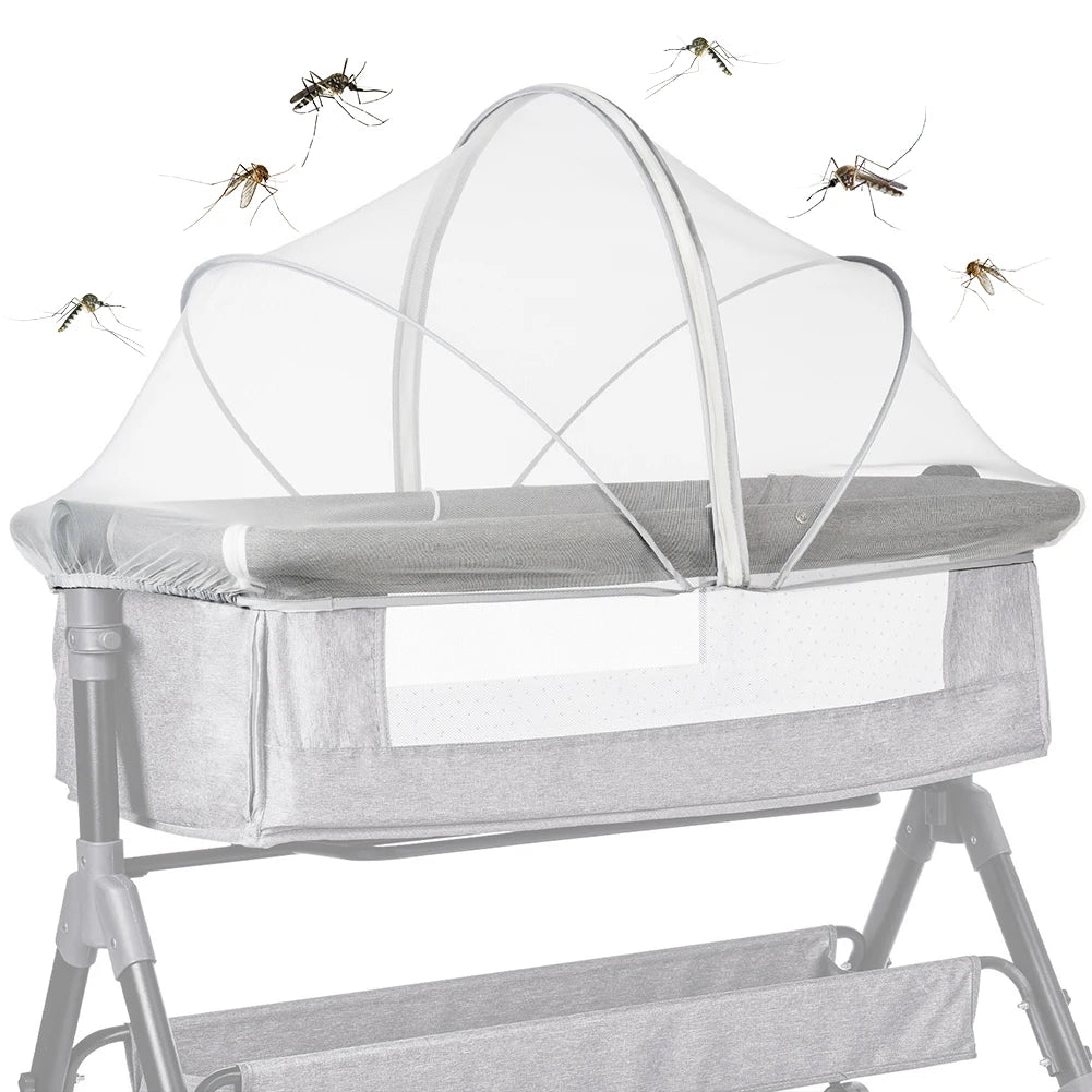 Foldable Mosquito Net Breathable Folding Crib Cover Crib Tent for Baby Crib
