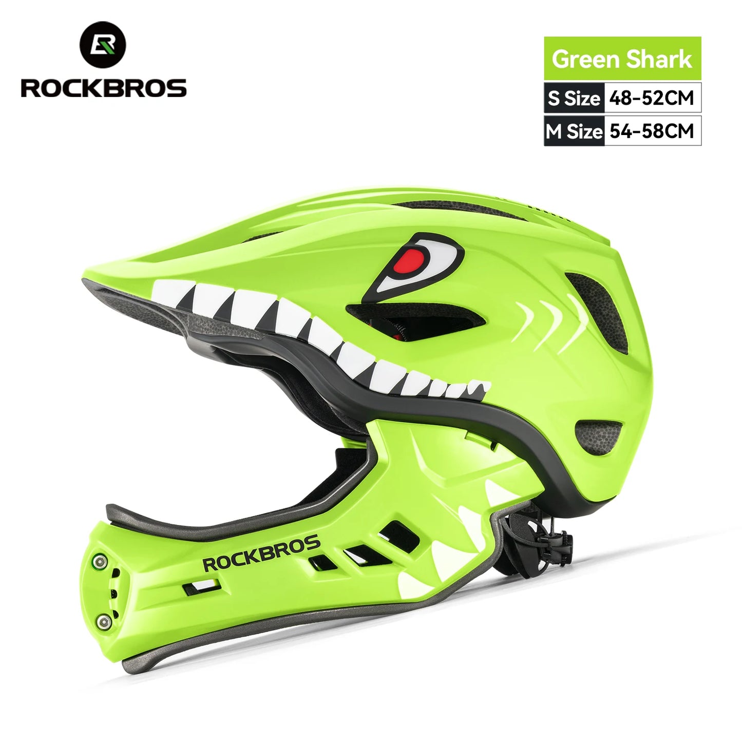 Child Cycling Helmet Impact Resistant Cross Helmet Detachable Full Face Helmet Safety Protection Bicycle Scooter Helmet