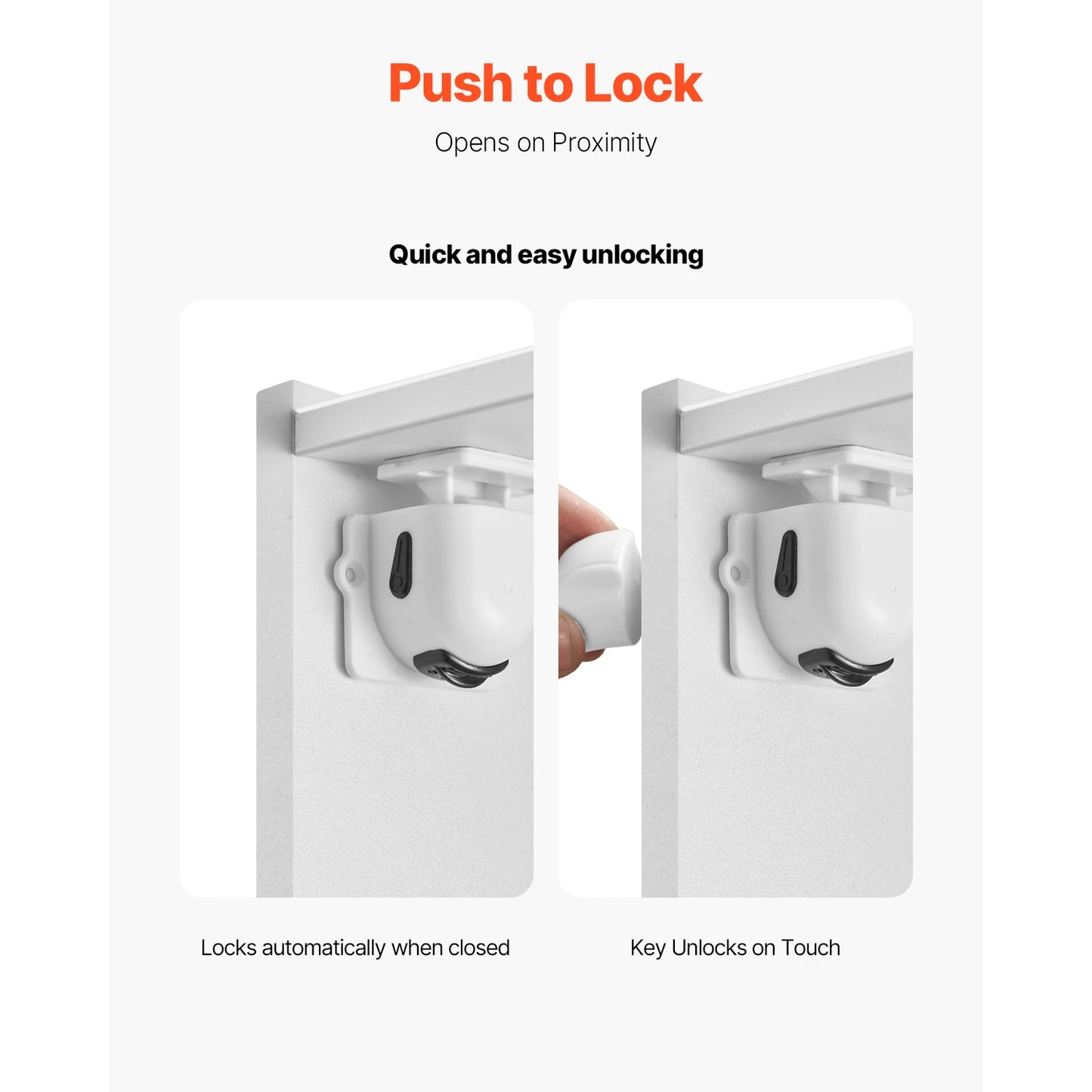 Child Safety Magnetic Cabinet Locks 20 Packs Baby Proofing Cabinet Locks with 4 Keys & 4 Holders 2 Installation Choice