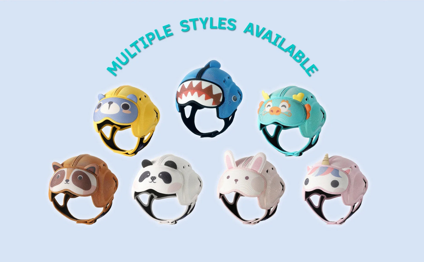 Baby Safety Helmet for Crawling & Walking, Ultra Lightweight Adjustable Infant Head Protector.