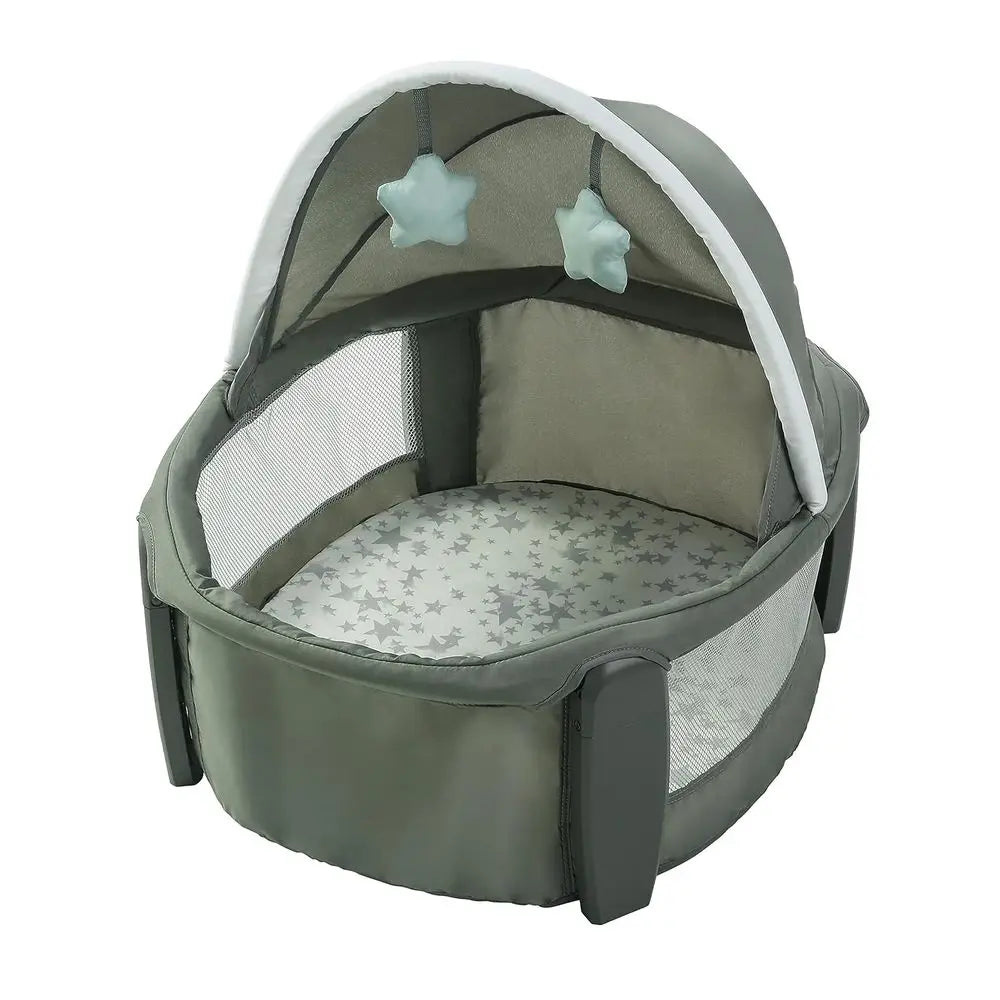 Portable Travel Bassinet with UV Protection, Full-Size Bed, and Diaper Station