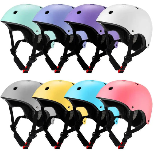 8 Pcs Kids Bike Helmets Bulk CPSC Certified Toddler Skateboard Adjustable Kids Bike Helmet,  Boys Girls for Skate