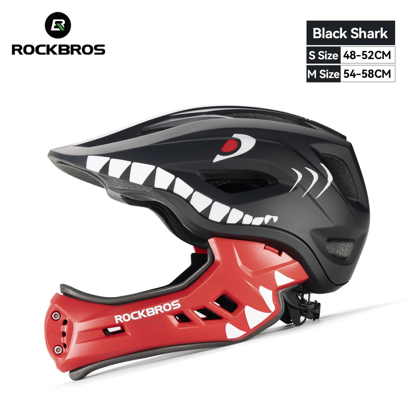 Child Cycling Helmet Impact Resistant Cross Helmet Detachable Full Face Helmet Safety Protection Bicycle Scooter Helmet