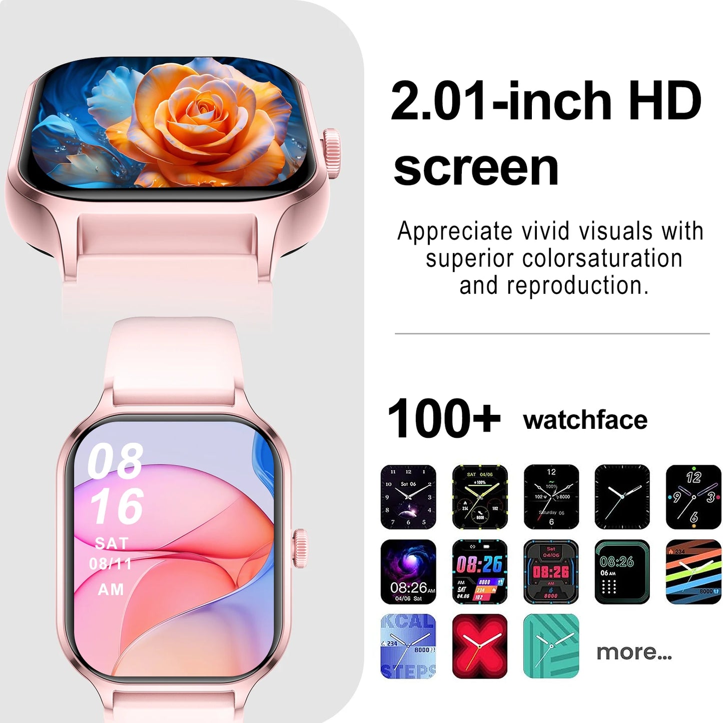 Kids Smart Watch with HD Wireless Calling Music Sedentary Reminder Custom Wallpaper Photo Album - Perfect Holiday Gift