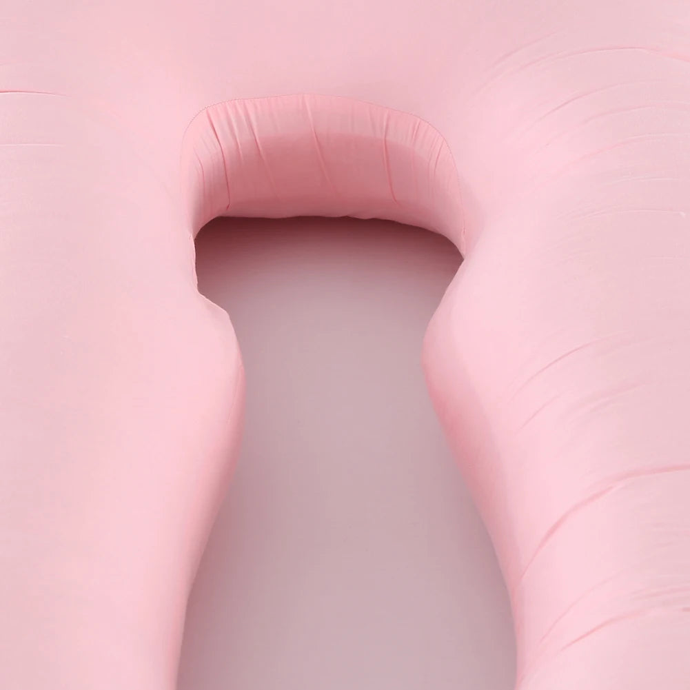 U-shape Pregnant Pillowcase Breastfeeding Multi Function Side Protected Cushion