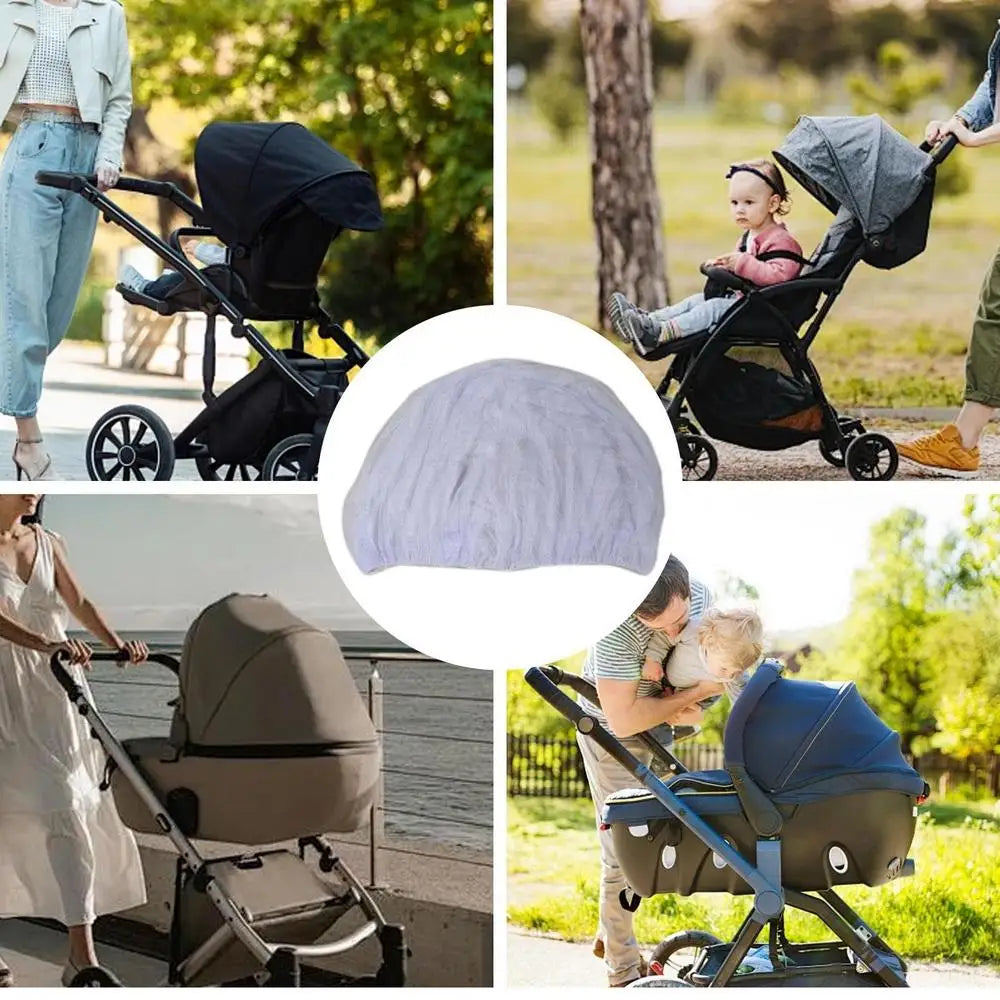 Mesh Net For Stroller Strollers Cribs Fine Holes Net Fly Barrier Elastic Soft Baby Crib Netting Cover Protection For Family
