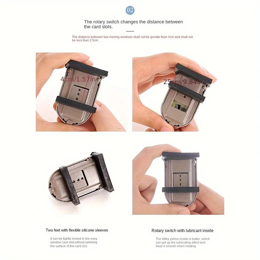 No-Drill Sliding Door Lock, Child Safety Lock for Sliding Windows, High-Rise Anti-Fall Limiter, Anti-Theft Safety Latch