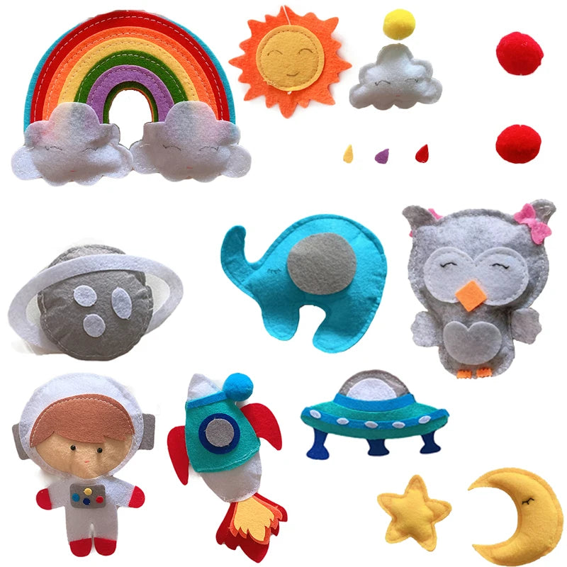 Baby Mobile Rattles Toys Baby Toys 0-12 Months Carousel Crib Holder Baby Mobile To Bed Bed Bell Mom Handmade Toys for Newborns
