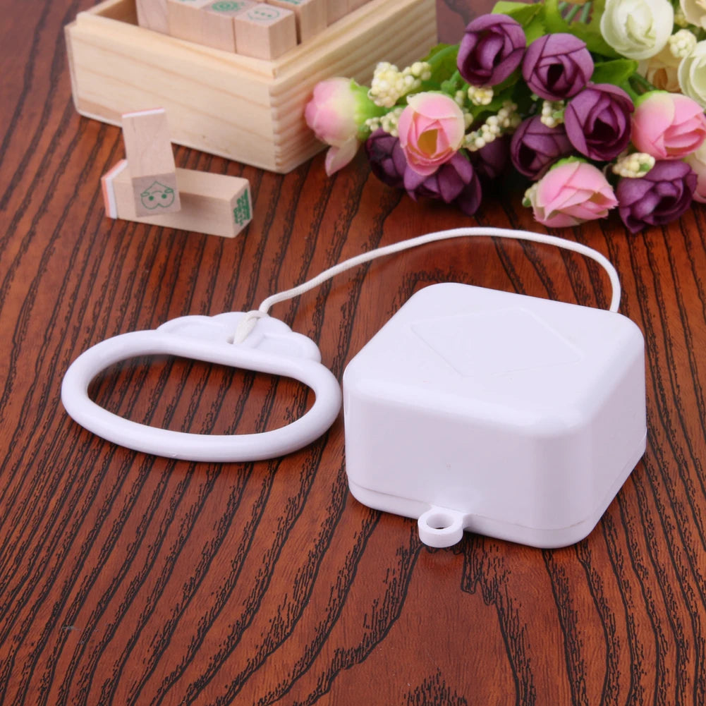 1-5Pcs Pull Ring Music Box Plastic Pull String Clockwork Cord Music Box Baby Infant Kids Bed Bell Rattle Toy Baby Rattles Gift