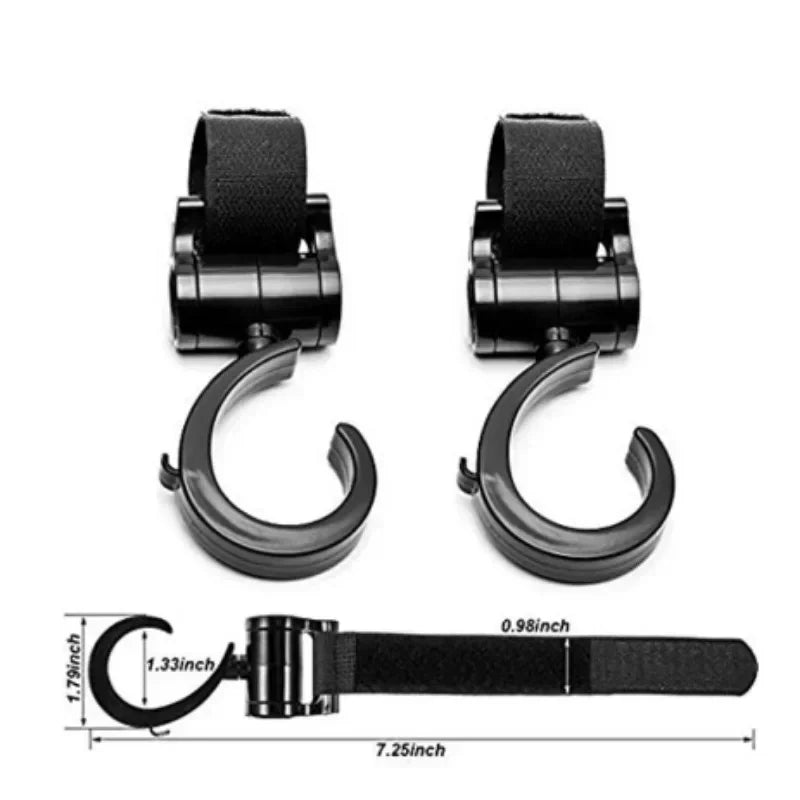 2PCS Pram Hook Baby Stroller Accessories Shopping Prop Multi Purpose Baby Stroller Hook Multi Purpose Shopping