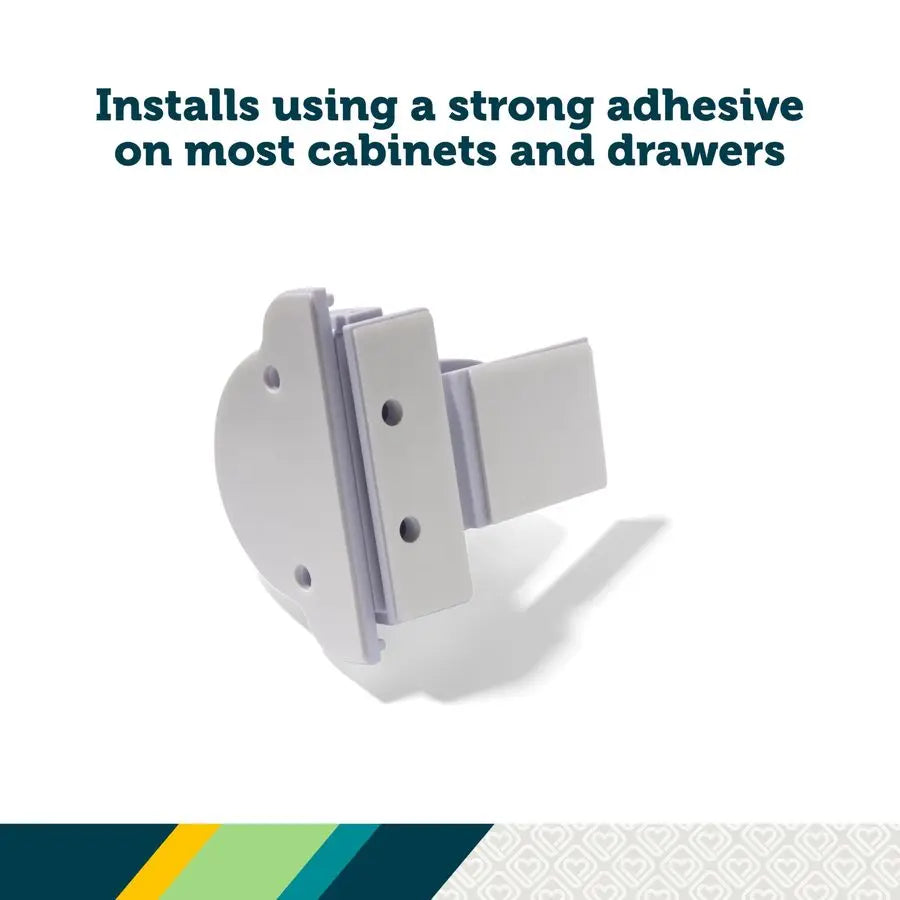 1st Adhesive Magnetic Cabinet Locks, Includes 12 Child Locks for Cabinets amp Drawers, 2 Keys, White