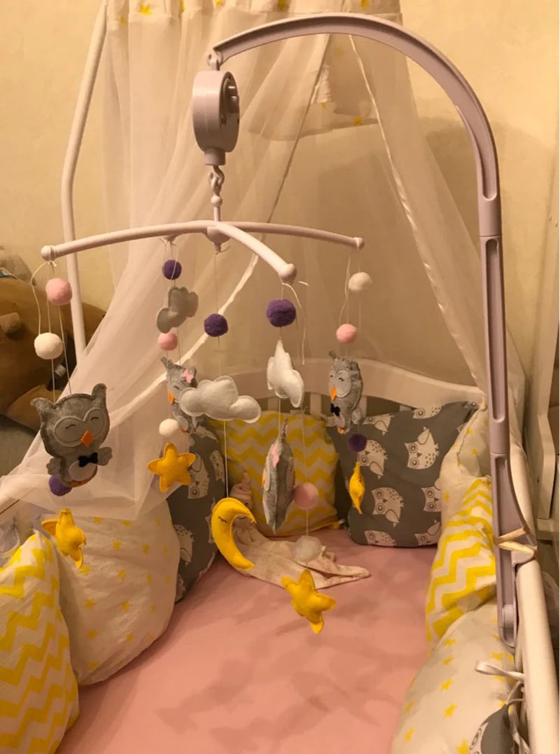 Baby Mobile Rattles Toys Baby Toys 0-12 Months Carousel Crib Holder Baby Mobile To Bed Bed Bell Mom Handmade Toys for Newborns
