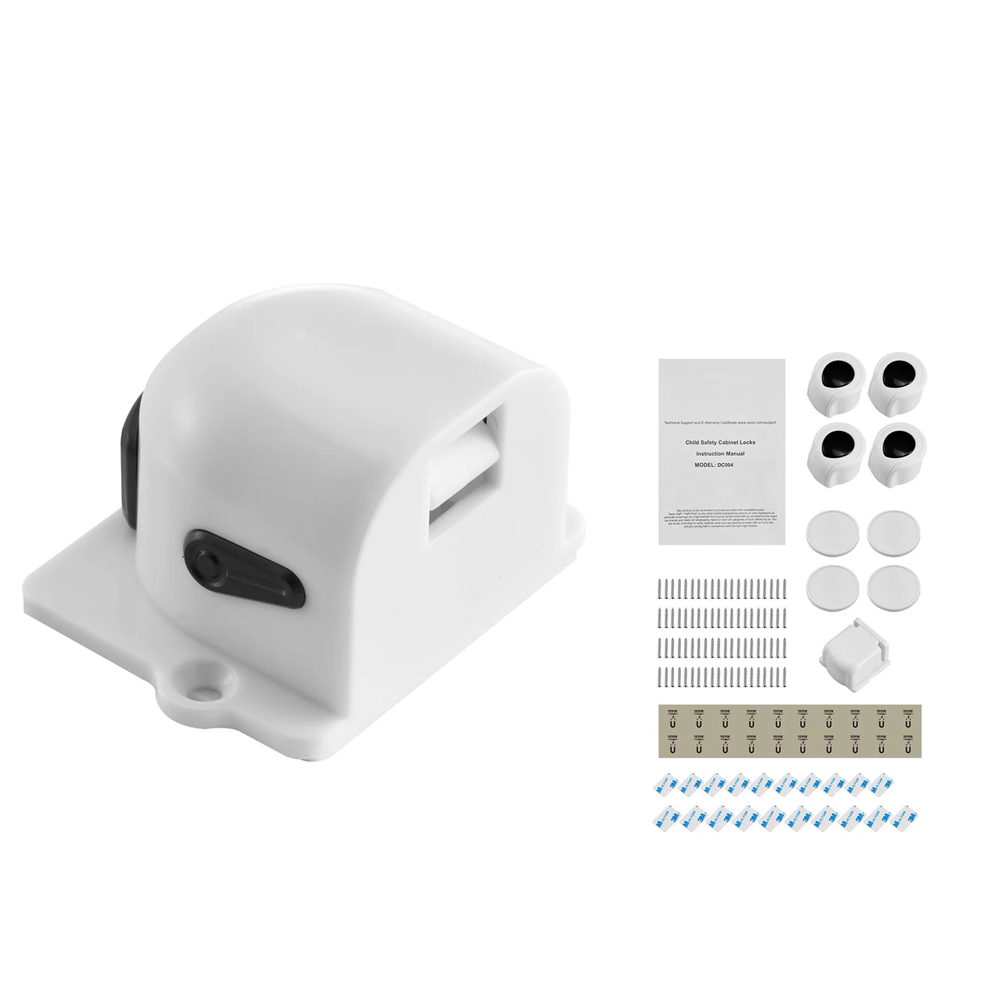 Child Safety Magnetic Cabinet Locks 20 Packs Baby Proofing Cabinet Locks with 4 Keys & 4 Holders 2 Installation Choice