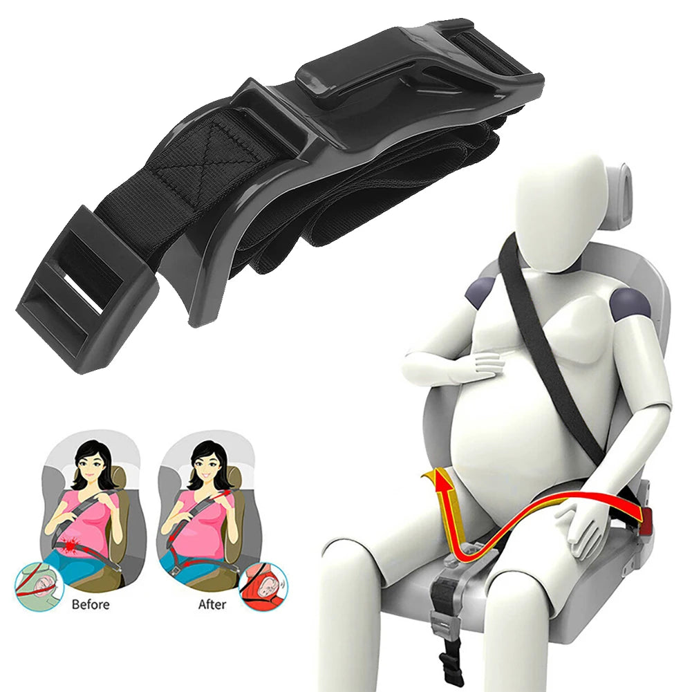 Pregnant Car Seat Belt Adjuster Prevent Compression Driving Safe Belt Comfortable Maternity Car Safety Belt Dispersed Shock