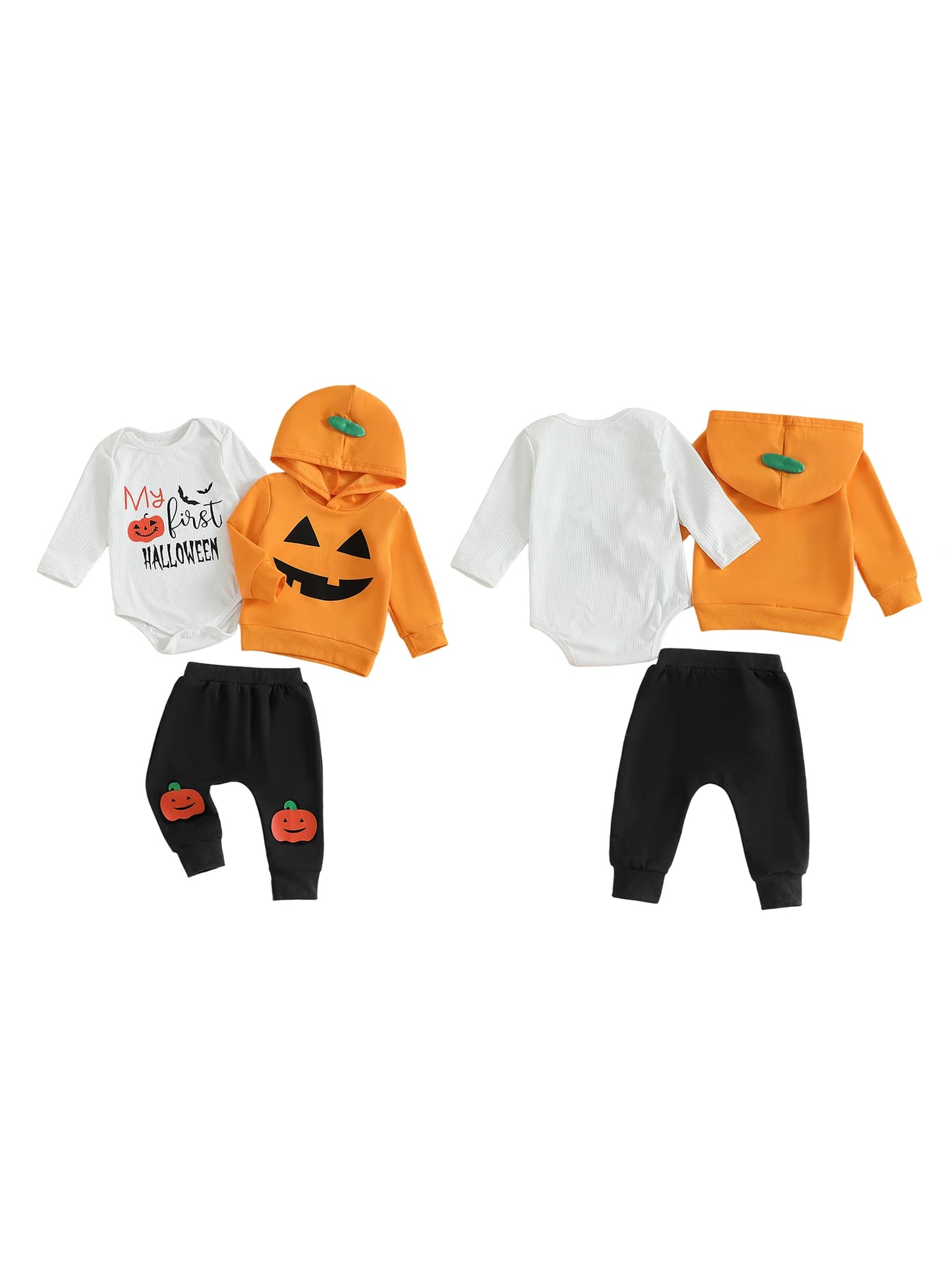 Cute Baby Outfit Short Sleeve Animal Print Bodysuit with Matching Hat and Striped Pants Summer Clothes Set for Infants