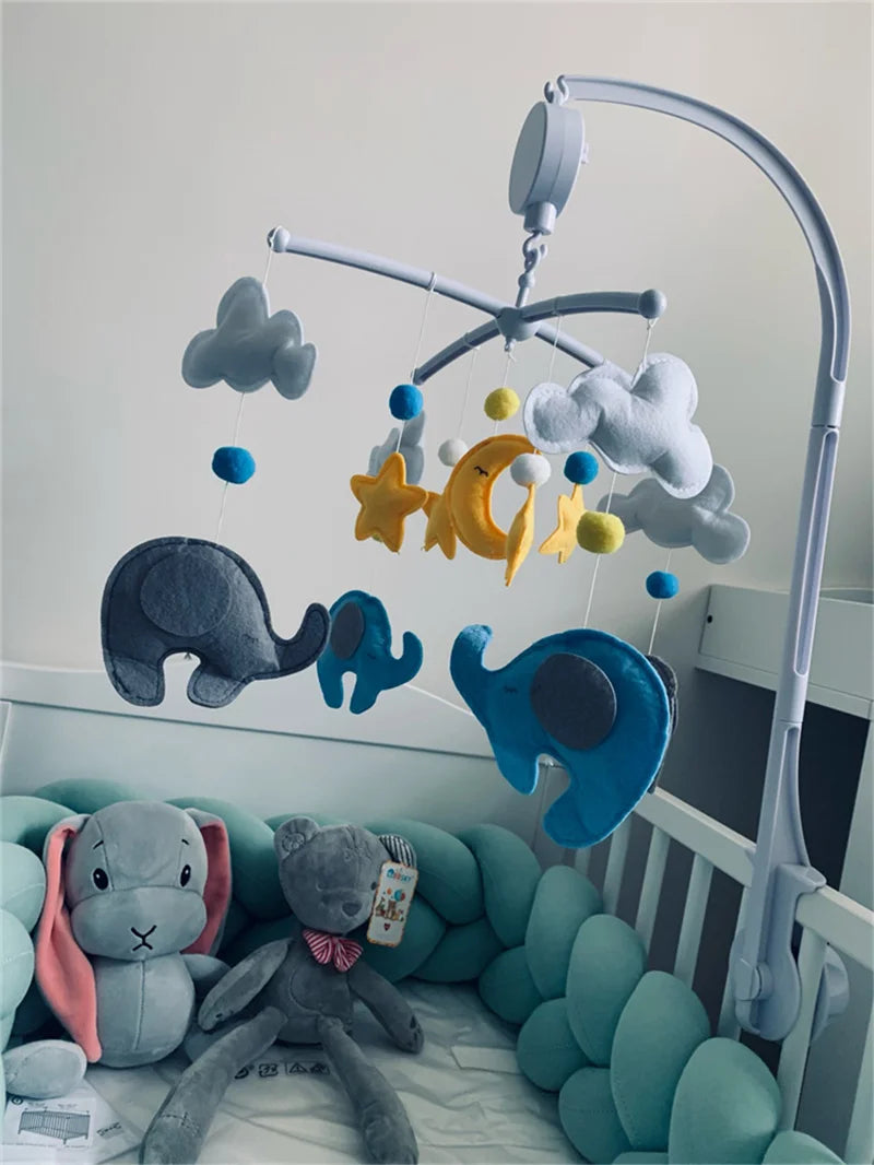 Baby Mobile Rattles Toys Baby Toys 0-12 Months Carousel Crib Holder Baby Mobile To Bed Bed Bell Mom Handmade Toys for Newborns