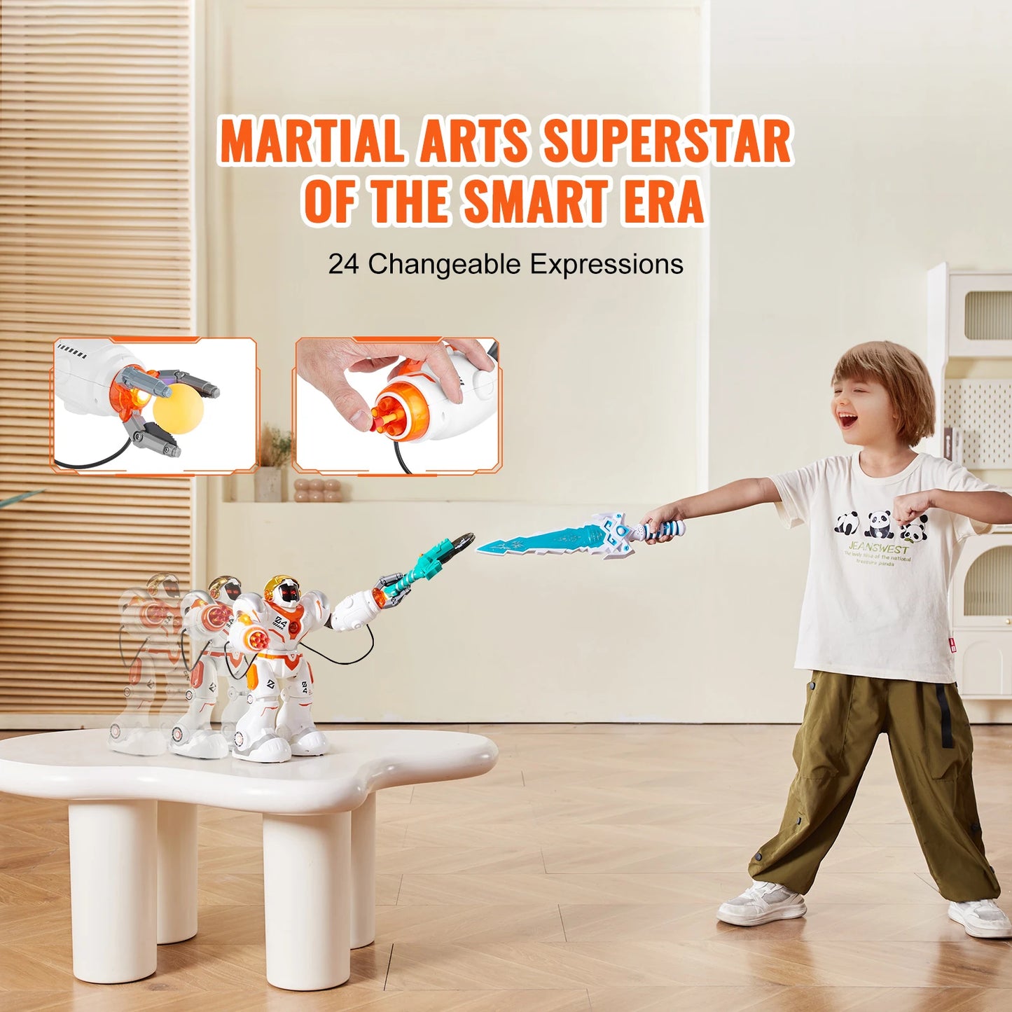 RC Robot Toys for Kids Battle Mode Programmable Remote Control Smart Robot with Bullets Interactive Dancing Robot