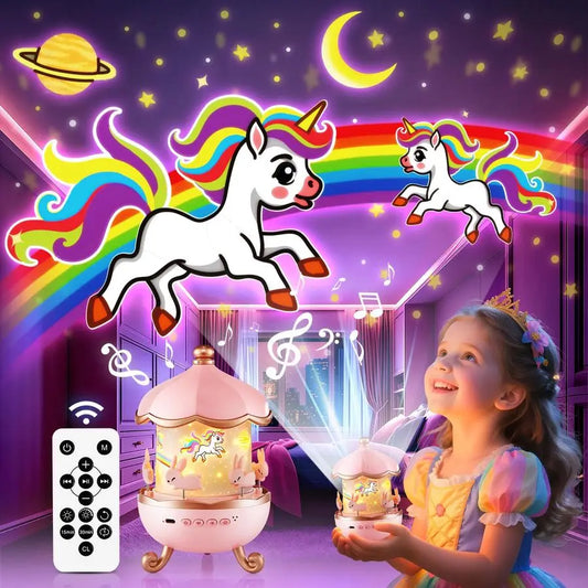 Onefire Night Light for Kids Gifts, 15 Sound Machine Baby Night Light, 15 Films Star Projector for Kids Room Decor, Brightness