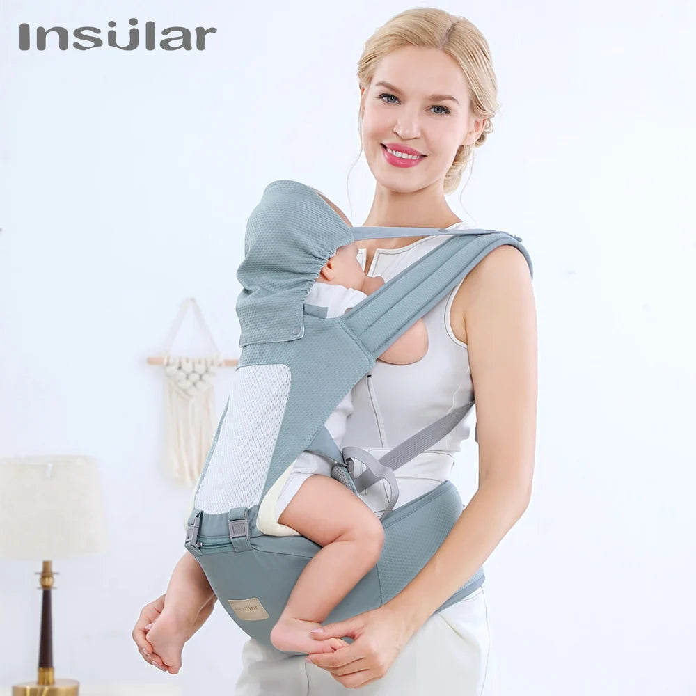 Baby Carrier Front Facing Hipseat Kangaroo Ergonomic Baby Sling Carriers for Newborn Toddler Kids Loading Bear